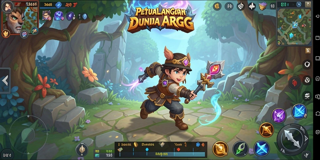 Tampilan gameplay ARPG yang memukau dan penuh aksi.