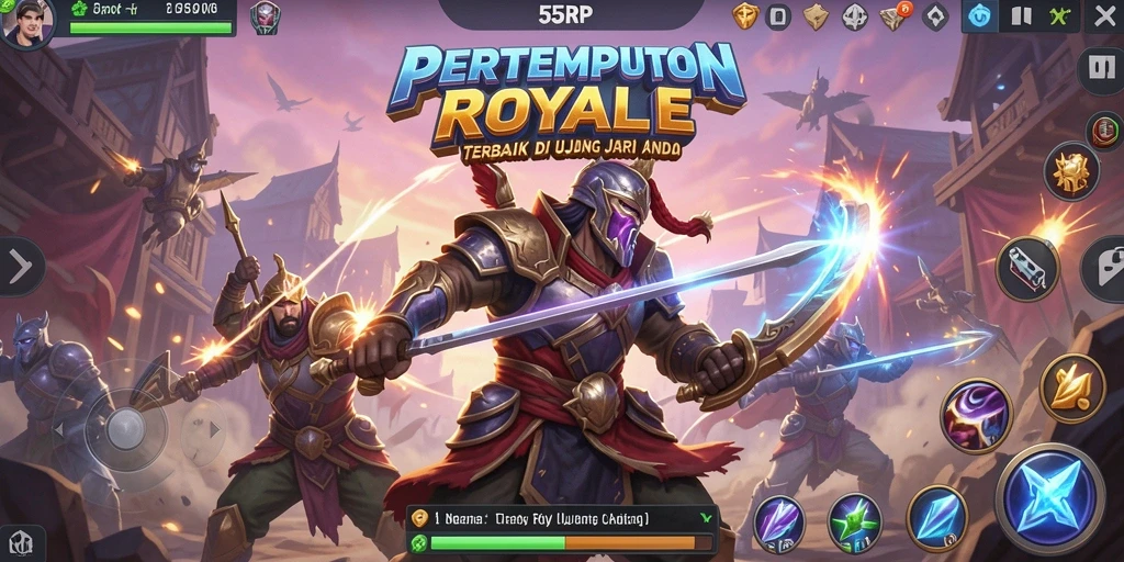 Gameplay intens dan penuh aksi dalam 55RP.