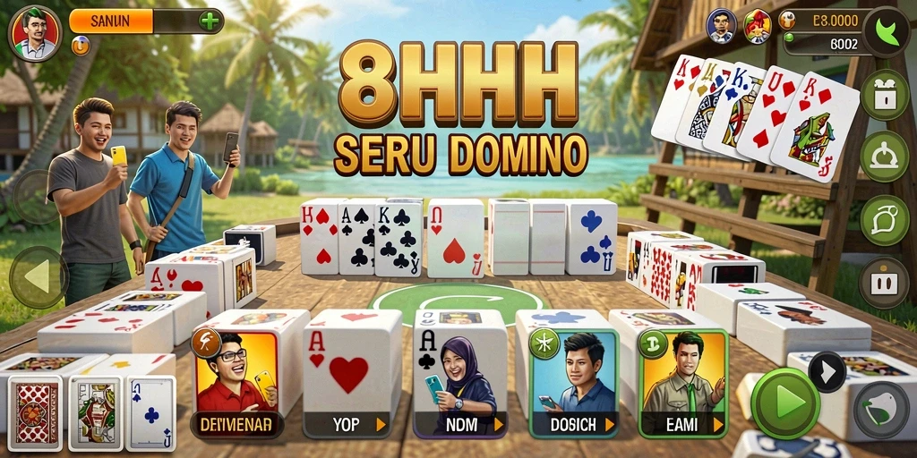 Gameplay seru dari 8HHH dalam kategori Domino.