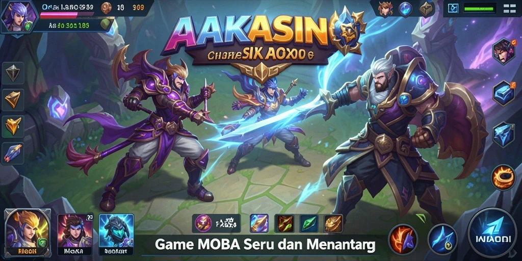 Tampilan gameplay seru dan menantang di AAKASINO.
