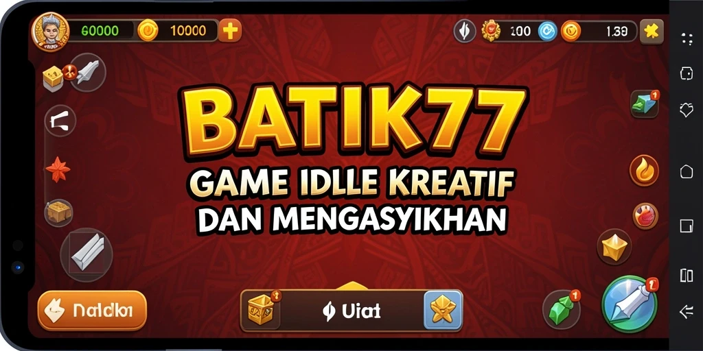 Tampilan gameplay BATIK77 dengan motif batik yang kreatif.