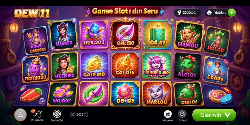 Tampilan gameplay Slot DEWI11 dengan grafis menawan.