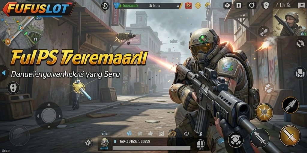 Gameplay FUFUSLOT menampilkan aksi tembak-menembak yang mendebarkan.