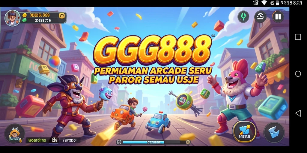 Screenshot GGG888 menampilkan aksi seru dalam permainan Arcade.