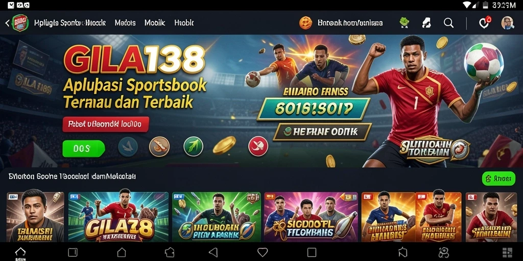 Tampilan screenshot GILA138 saat melakukan taruhan Sportsbook.