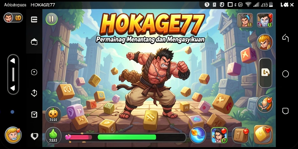 Screenshot HOKAGE77 menampilkan gameplay Puzzle yang seru dan menantang.