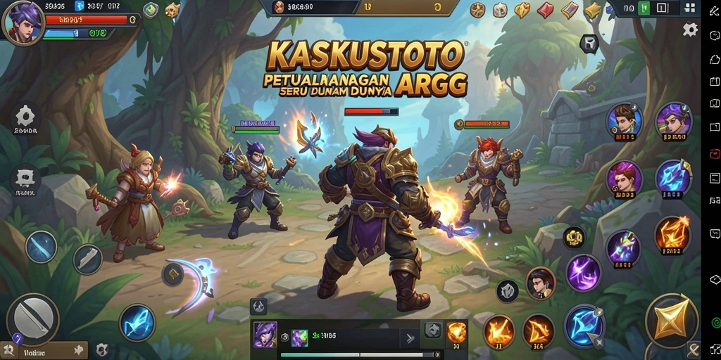 Tangkapan layar dari gameplay KASKUSTOTO yang seru dalam pertempuran ARPG.