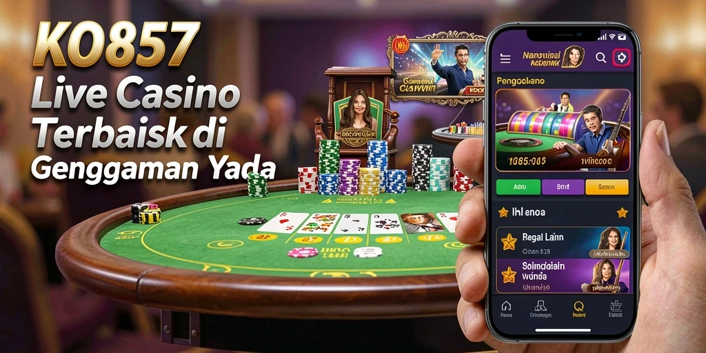 Tampilan gameplay Live Casino yang menarik dan interaktif di KO857.