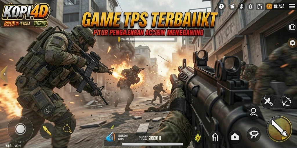 Gameplay seru KOPI4D yang penuh aksi dalam mode TPS.