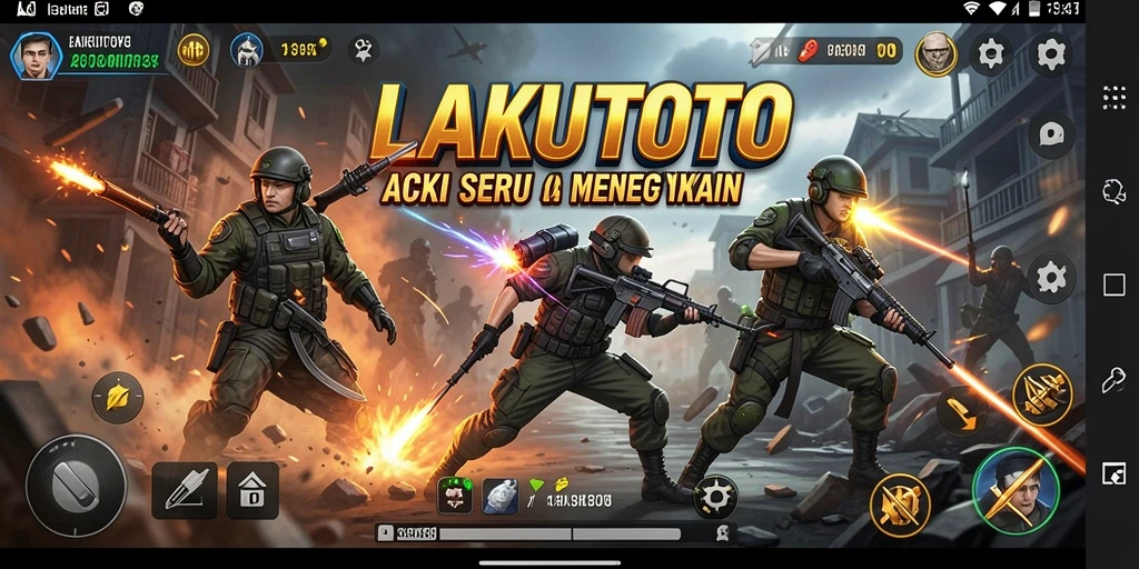Tangkapan layar dari gameplay LAKUTOTO yang menegangkan dan penuh aksi.