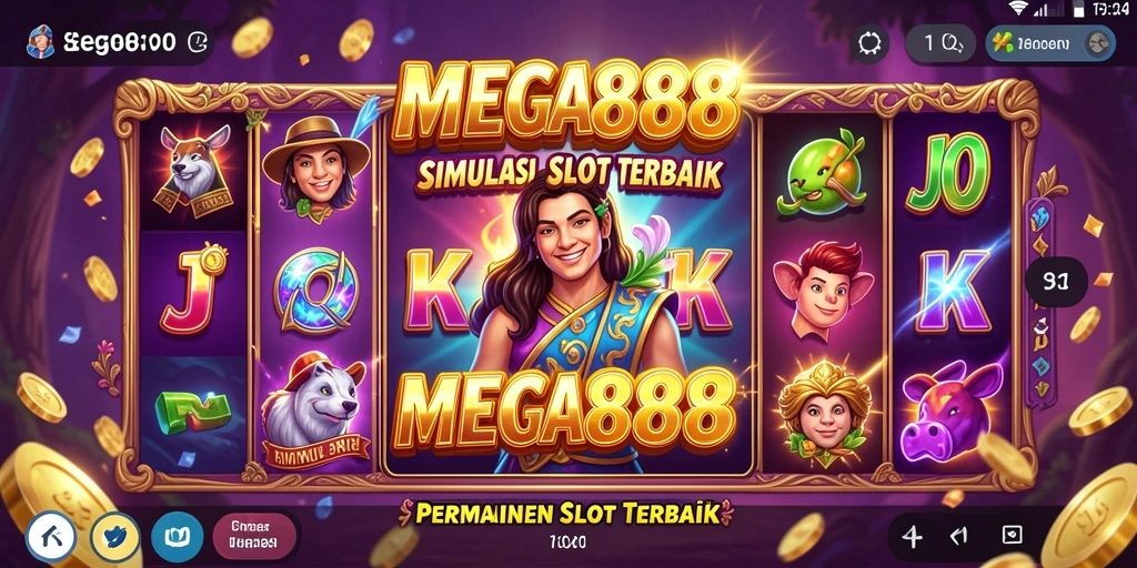 Tampilan gameplay <strong>MEGA888</strong> yang menarik dengan berbagai pilihan slot.