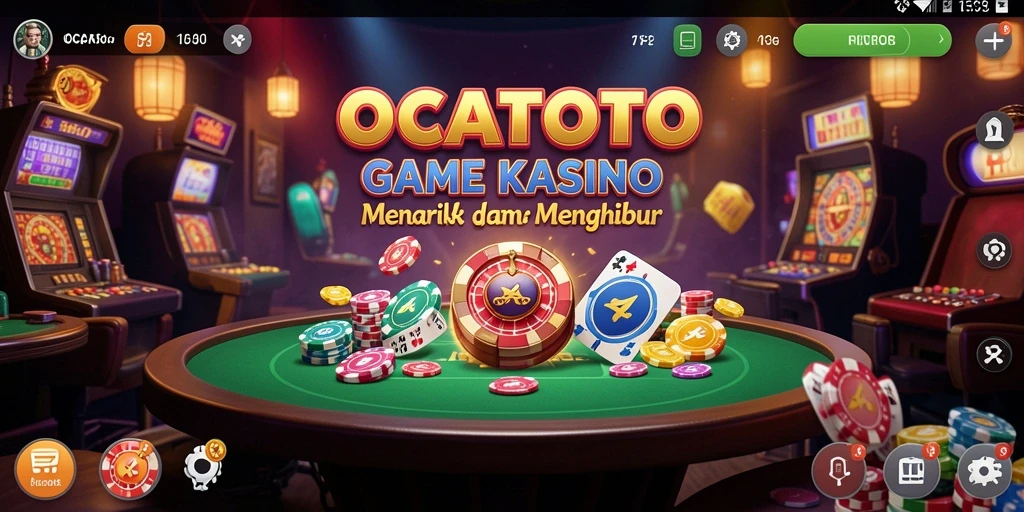Screenshot gameplay OCATOTO yang menampilkan keseruan permainan Kasino.