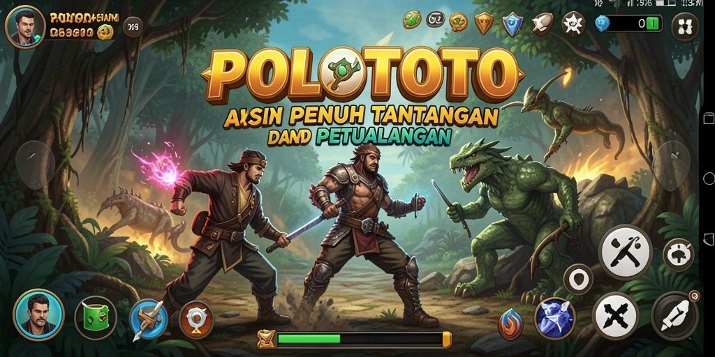 Gameplay seru dengan aksi mendebarkan di POLOTOTO.