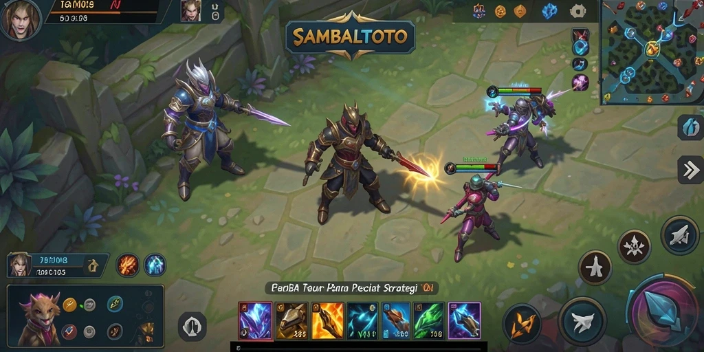 Tampilkan gameplay menarik dari SAMBALTOTO dengan aksi MOBA seru.