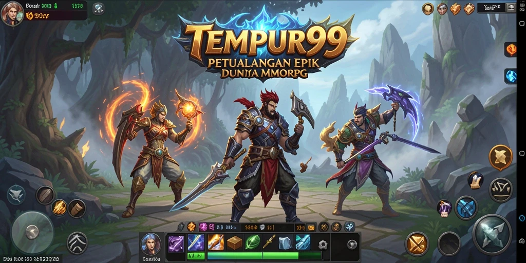 Gameplay seru dan interaktif di TEMPUR99, dunia MMORPG yang fantastis.
