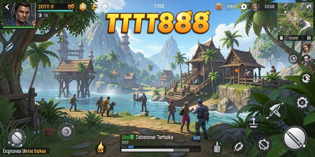 Screenshot menampilkan gameplay Open World yang luas dan penuh petualangan.