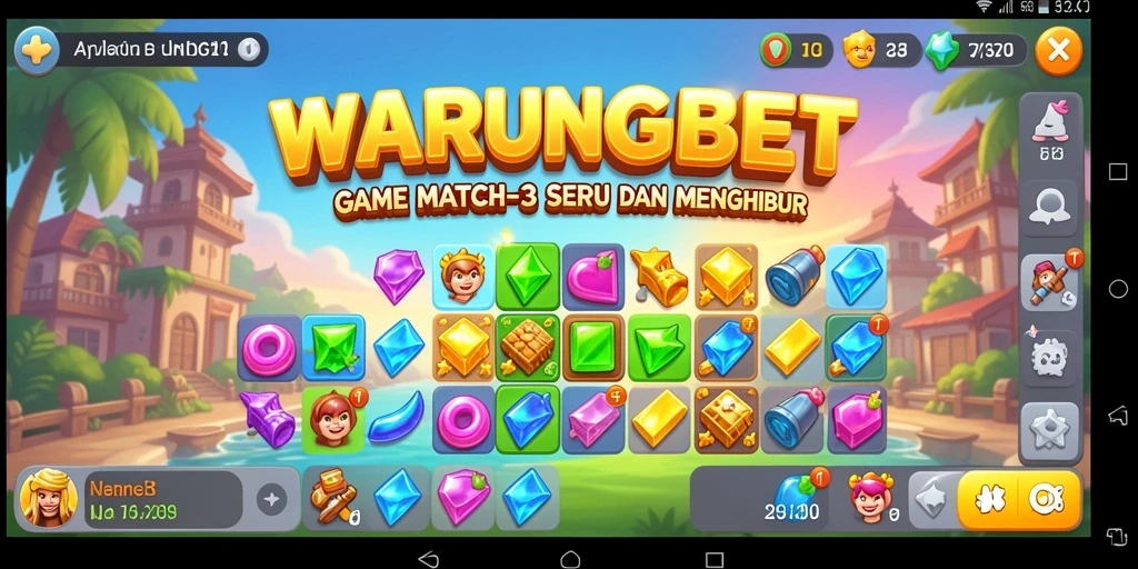 Tampilan permainan WARUNGBET yang penuh warna dan menarik.