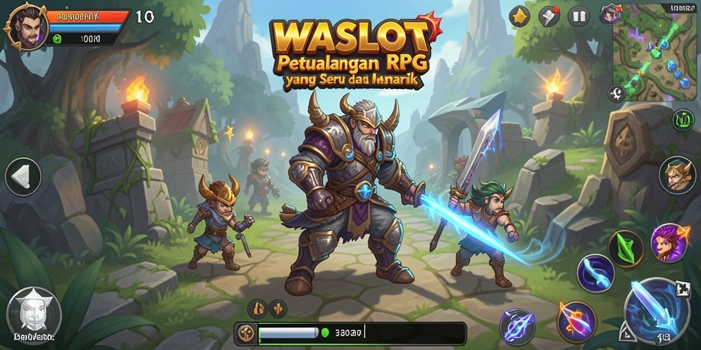 Tangkapan layar WASLOT menampilkan aksi RPG yang seru dan mendebarkan.